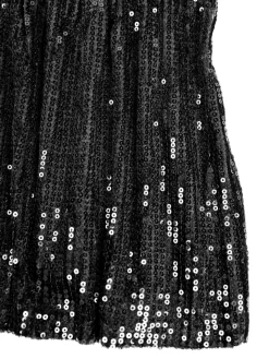 Sparkling Printed Lotus Hem Birthday Shimmery Dress