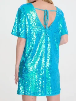 Sparkly Sequin T-Shirt Mini Dress