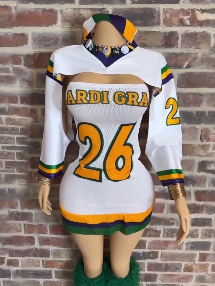 Sporty Letter Print Tube Mini Dress Set