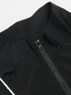 Sporty Patchwork Top Shorts Set