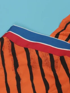 Strap Print Pockets Wide Leg Jumpsuit