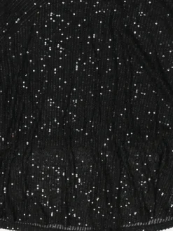 Strapless Bow Tie Back Sequin Maxi Dress