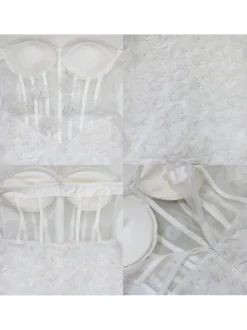 Strapless Floral Mini Dress