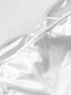 Strapless Glitter Mesh Flowers Mini Dress