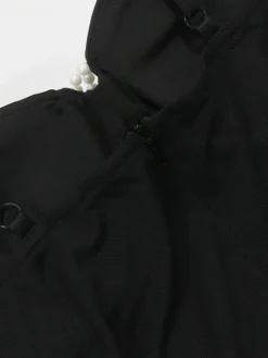 Strappy Rhinestone Mesh Maxi Dress