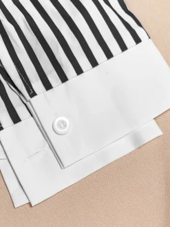 Striped Shirt Shorts Set