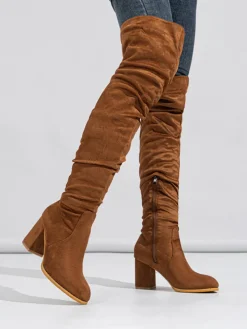 Suede Over-the-Knee Boots