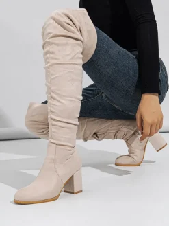 Suede Over-the-Knee Boots