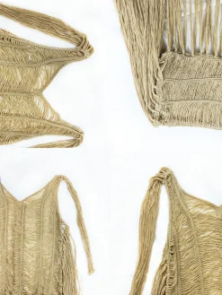 Tassel Hollow Out Fringed Beach Maxi Dress