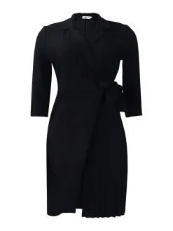 Tie Waist Pleated Midi Dress