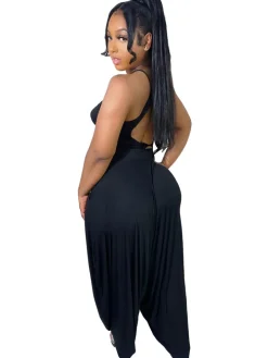 Two Piece Backless Crop Top Bloomers