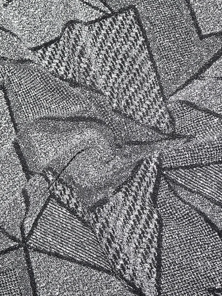 Two Piece Geometric Print Pant Suit