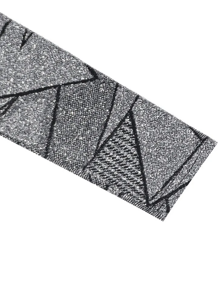 Two Piece Geometric Print Pant Suit