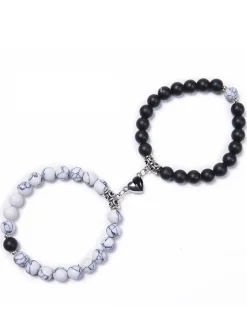 Two Piece Magnetic Attraction Couple Bracelets