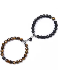 Two Piece Magnetic Attraction Couple Bracelets
