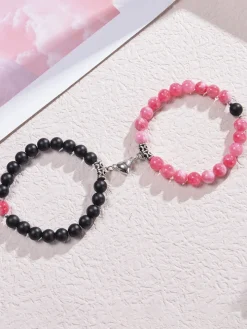 Two Piece Magnetic Attraction Couple Bracelets