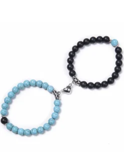 Two Piece Magnetic Attraction Couple Bracelets