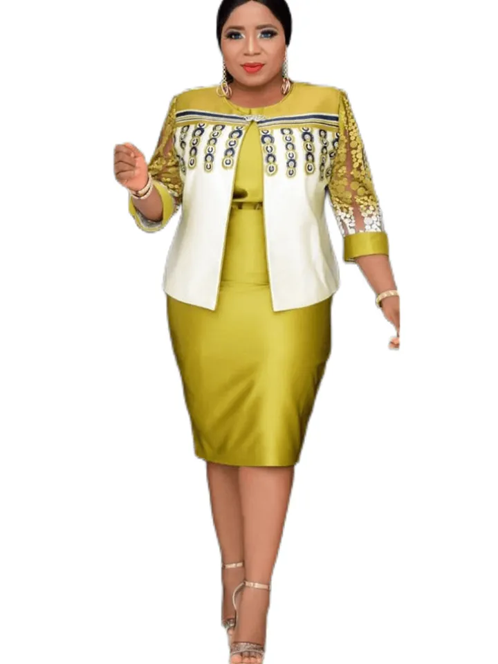 Two Piece Printed Cardigan u0026 Midi Dress