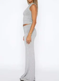 Two Piece Sleeveless Bodycon Top Ruched Skirt