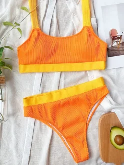 Two Piece Tank Top Brief Swimsuit