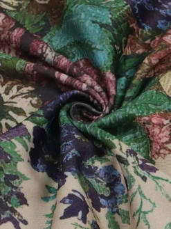 Two Pieces Print Lace-Up Cargo Pants Set