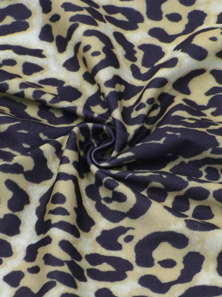 Two Pieces Print Lace-Up Cargo Pants Set