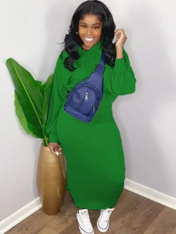 Two Pieces Scoop Neck Rib Crop Top Bodycon Skrit