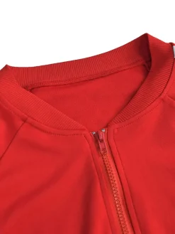 Two Pieces Sideline Long Sleeve Jacket Skirt Set