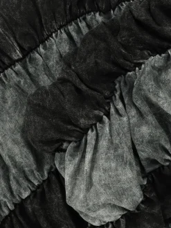 Two Pieces Solid Color Ruched Pants Set