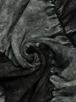 Two Pieces Solid Color Ruched Pants Set