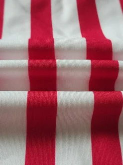 Two Pieces Striped Crop Top Wide Leg Pants