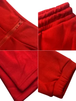 Two Pieces Zip Up Drawstring Pants Sets