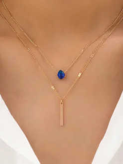 Two-Piece Double Layer Necklace Set