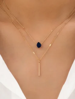 Two-Piece Double Layer Necklace Set