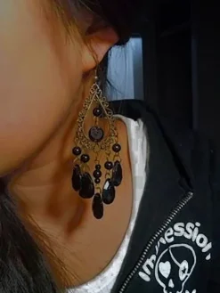 Vintage Baroque Hollow Out Drop Earring