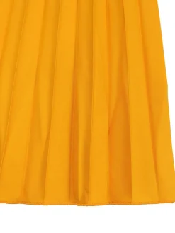 V-Neck Printed Top u0026 Pleated Skirt Two-Piece Set