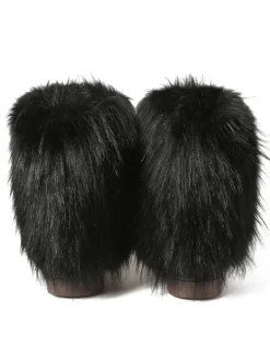 Y2K Fur Platform Mid-Calf Winter Boots