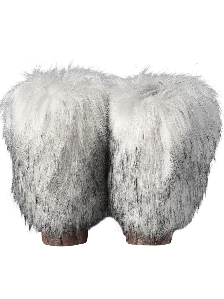 Y2K Fur Platform Mid-Calf Winter Boots