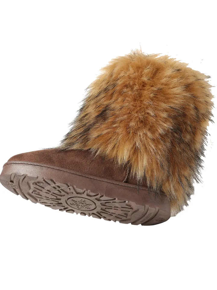 Y2K Fur Platform Mid-Calf Winter Boots