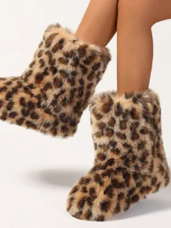 Y2K Furry Mid-Calf Winter Boots