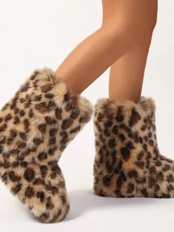 Y2K Furry Mid-Calf Winter Boots