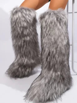 Y2K Winter Knee-High Snow Boots