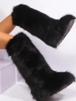 Y2K Winter Knee-High Snow Boots