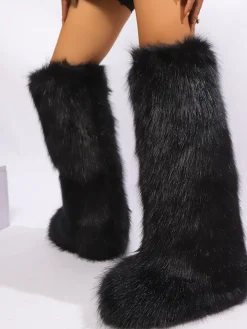 Y2K Winter Knee-High Snow Boots