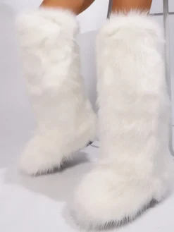 Y2K Winter Knee-High Snow Boots
